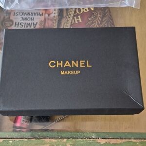 CHANEL Black and Gold Makeup Box